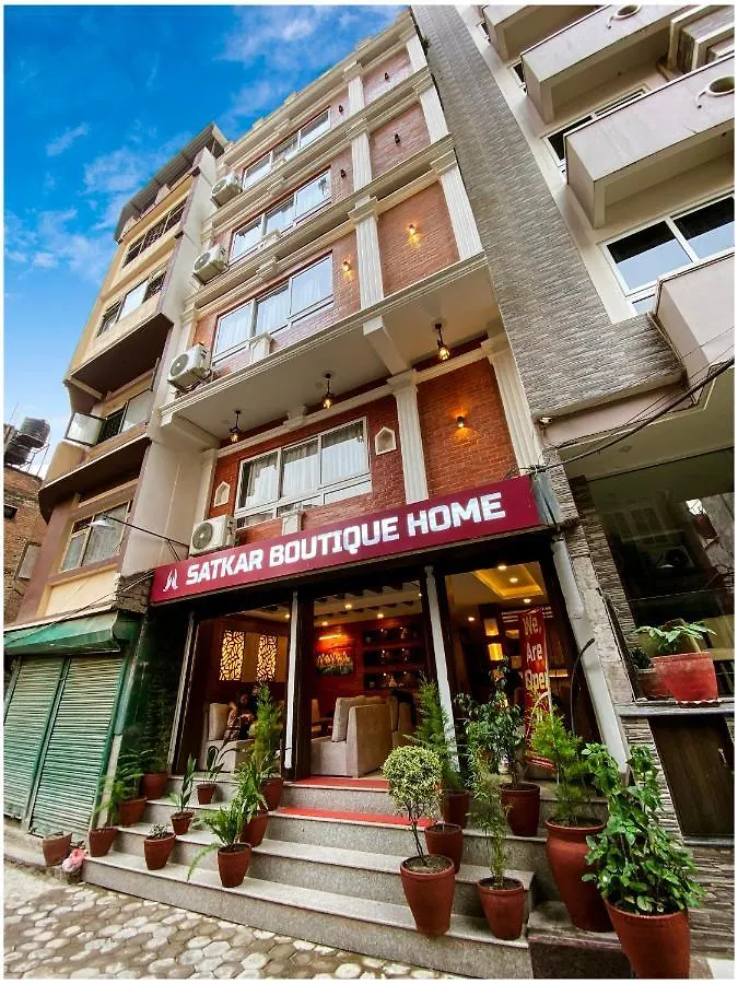 לינה וארוחת בוקר קטמנדו Satkar Boutique Home נפאל